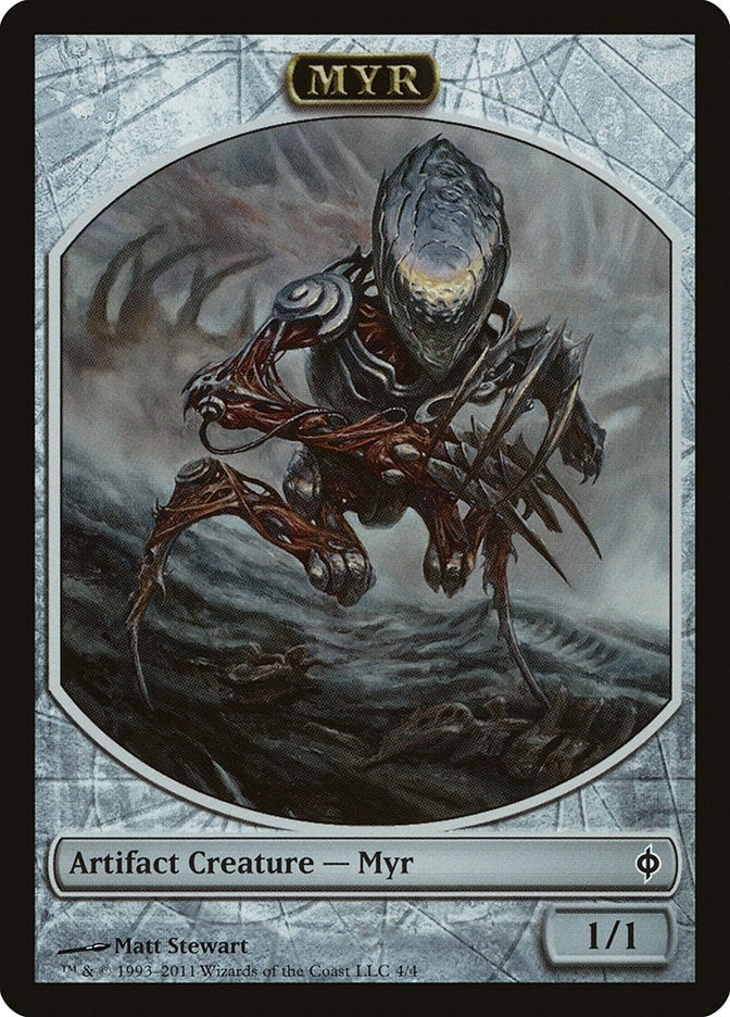 Image for Myr Token (4) (New Phyrexia) - Magic: The Gathering