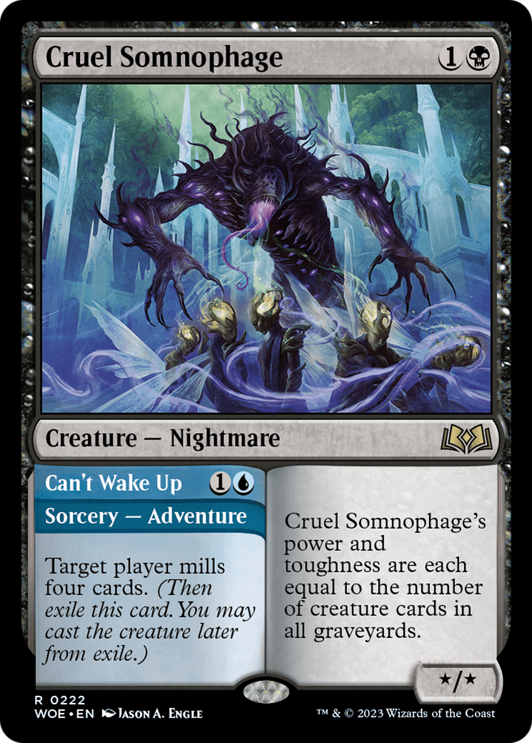 Cruel Somnophage (WOE-222) - Wilds of Eldraine