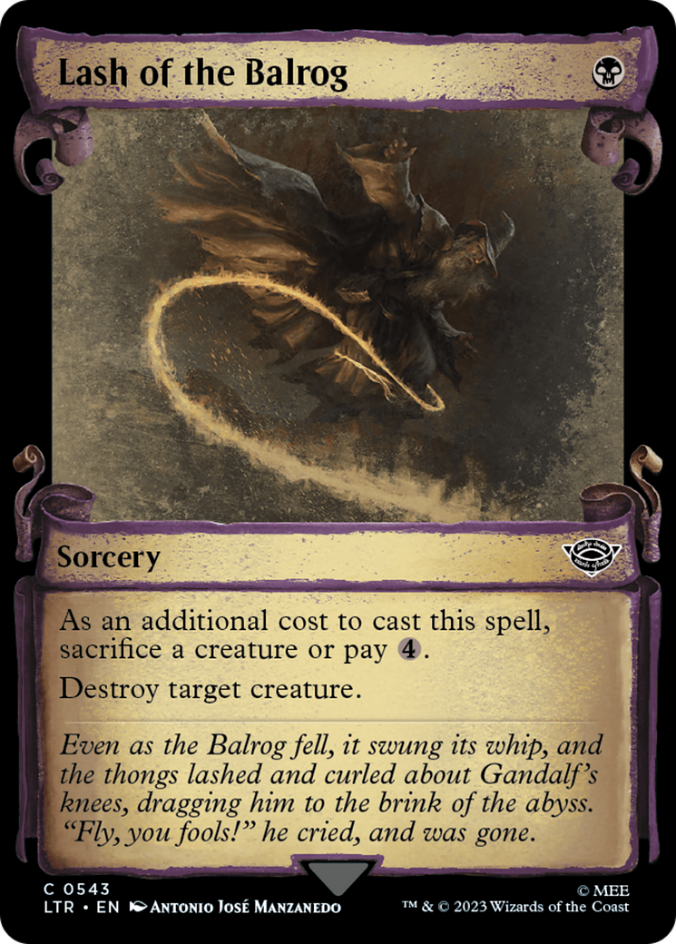Lash of the Balrog (Showcase Scrolls) (543) (LTR)