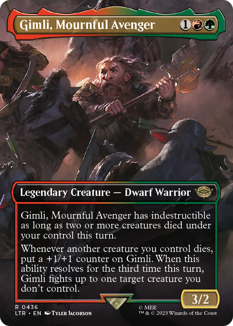 Gimli, Mournful Avenger (Borderless) (436) (LTR)