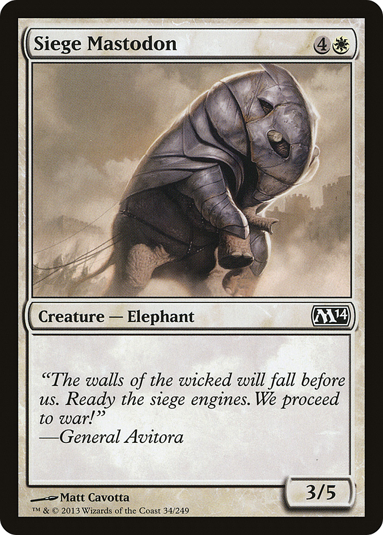 Siege Mastodon (34) (M14)
