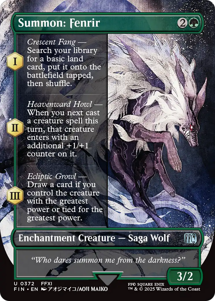 Summon: Fenrir (Borderless) (372) (FIN)