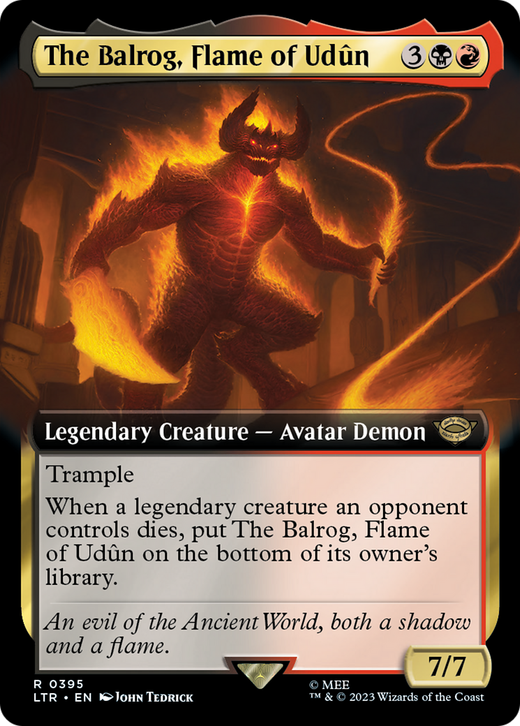 The Balrog, Flame of Udun (Extended Art) (395) (LTR)