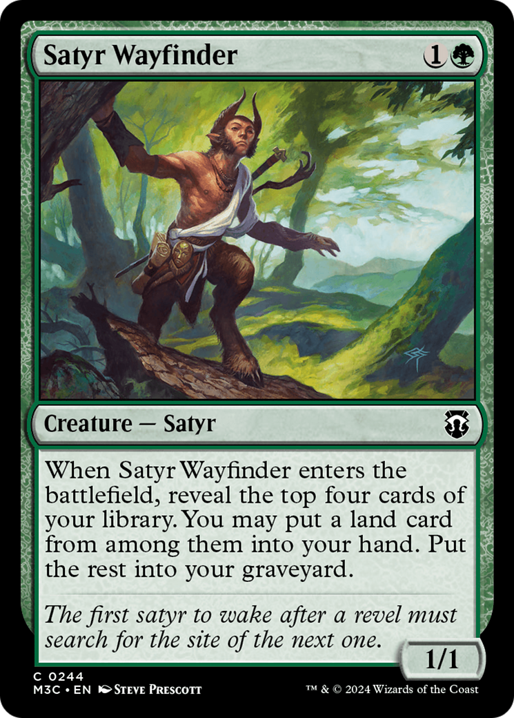 Satyr Wayfinder (M3C-244) - Modern Horizons 3 Commander Ripple Foil