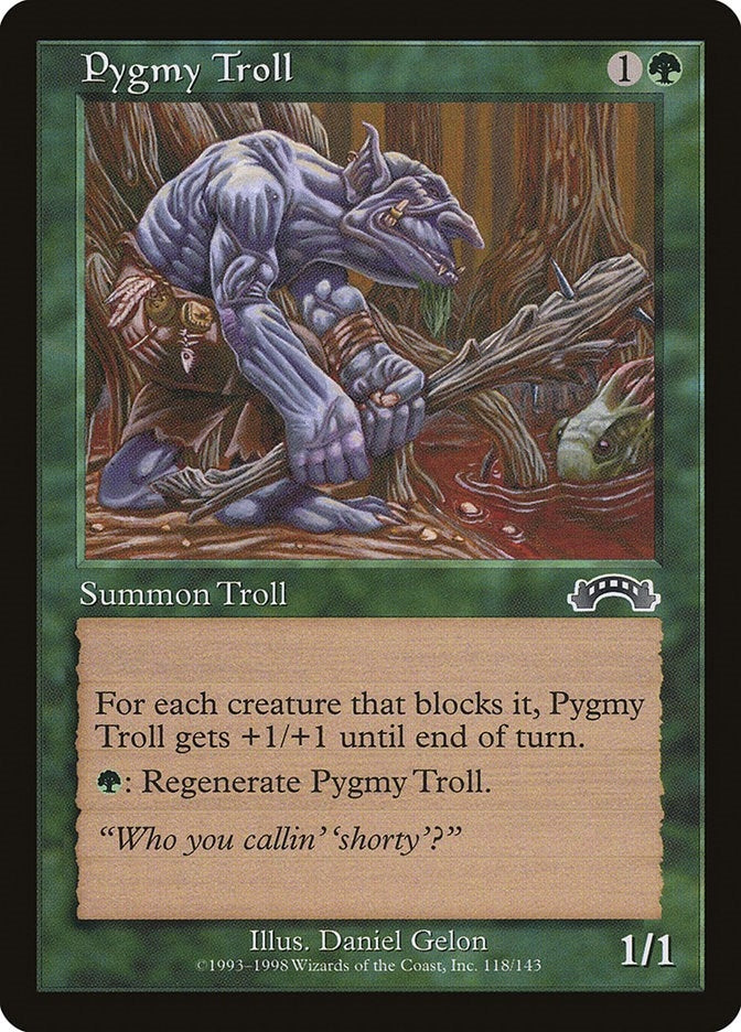 Image for Pygmy Troll (118) (Exodus) (EXO) - Magic: The Gathering