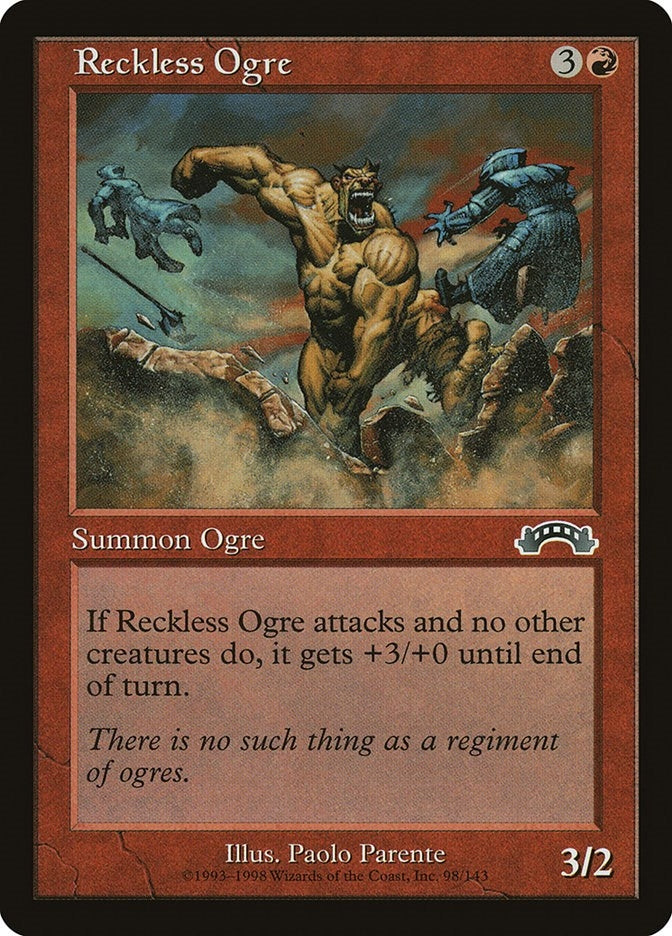 Image for Reckless Ogre (98) (Exodus) (EXO) - Magic: The Gathering