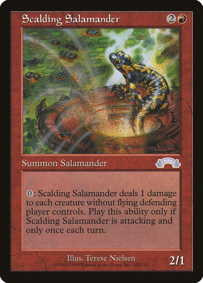 Image for Scalding Salamander (100) (Exodus) (EXO) - Magic: The Gathering