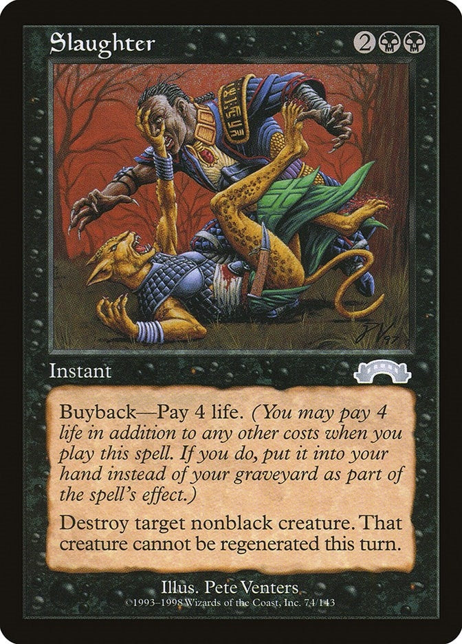 Image for Slaughter (74) (Exodus) (EXO) - Magic: The Gathering