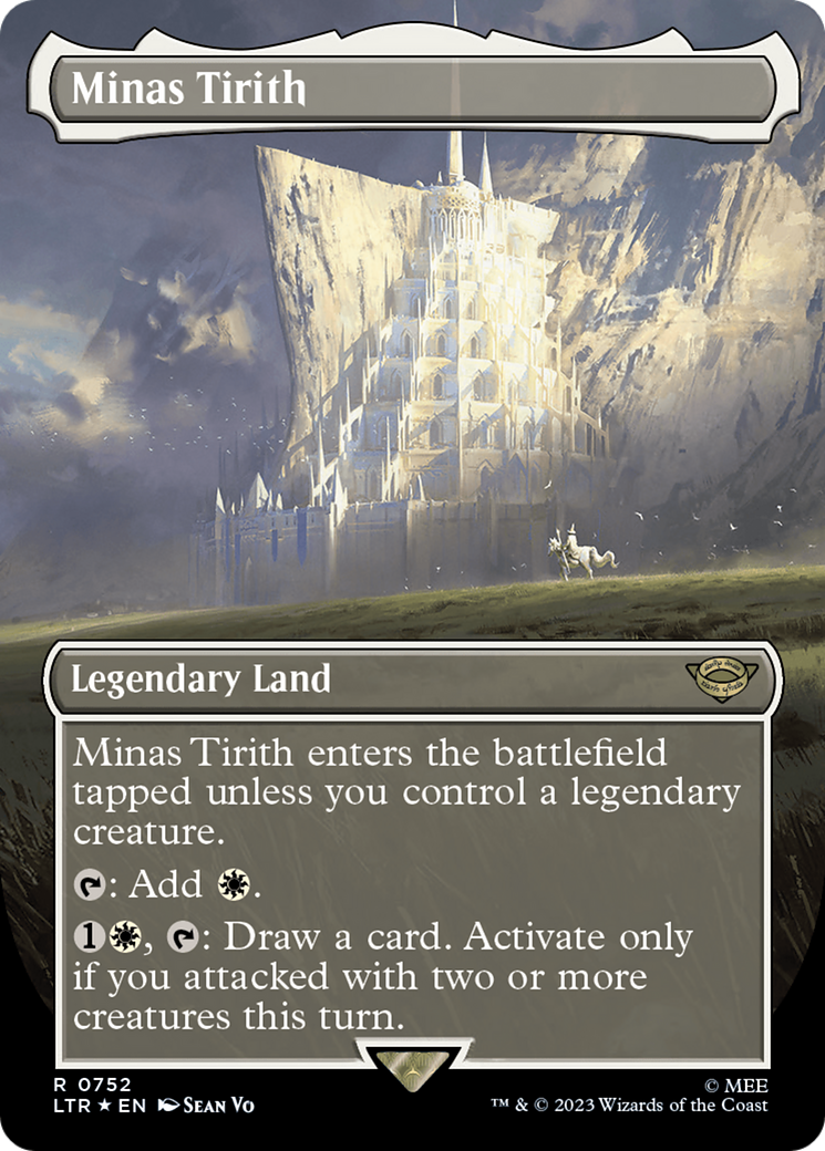 Minas Tirith (Borderless) (Surge Foil) (752) (LTR)