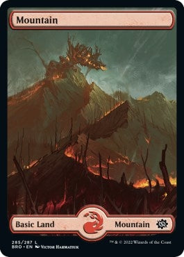 Image for Mountain (285) - Full Art (285) (The Brothers' War) - Magic: The Gathering