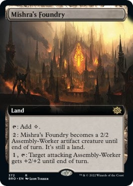 Image for Mishra's Foundry (Extended Art) (372) (The Brothers' War) - Magic: The Gathering
