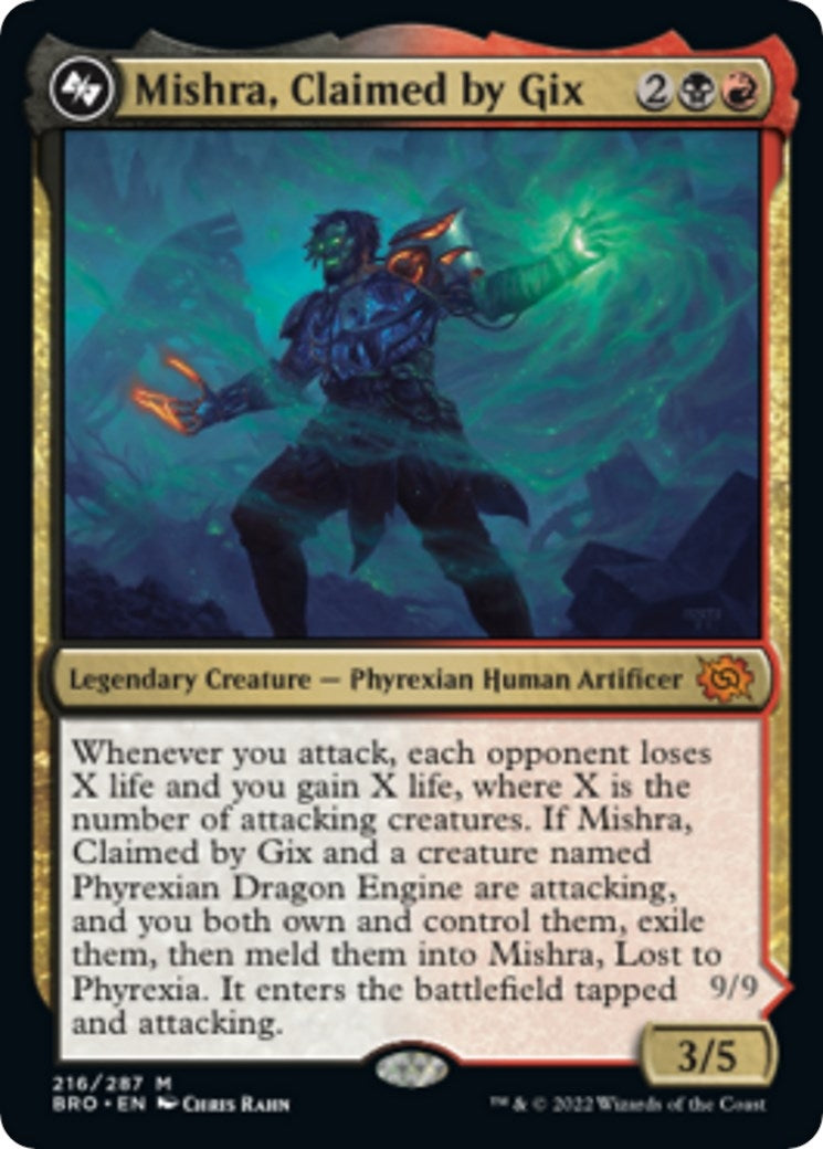 Image for Mishra, Claimed by Gix (216) (The Brothers' War) - Magic: The Gathering