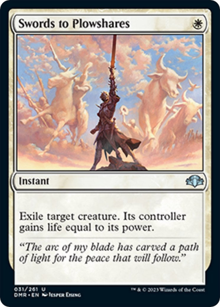 Image for Swords to Plowshares (31) (Dominaria Remastered) - Magic: The Gathering
