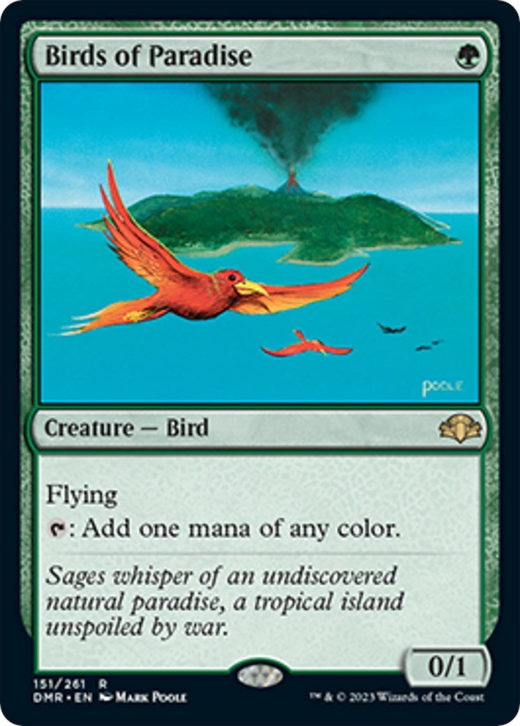 Image for Birds of Paradise (151) (Dominaria Remastered) - Magic: The Gathering