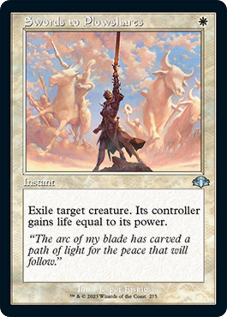 Image for Swords to Plowshares (Retro Frame) (275) (Dominaria Remastered) - Magic: The Gathering