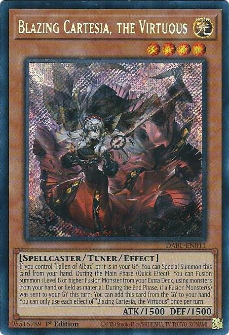 Blazing Cartesia, the Virtuous (DABL-EN011) (Darkwing Blast)