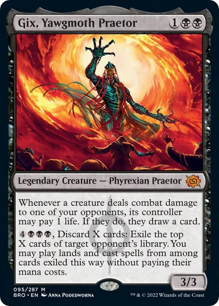 Image for Gix, Yawgmoth Praetor (95) (The Brothers' War) - Magic: The Gathering