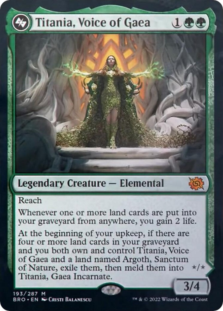 Image for Titania, Voice of Gaea (193) (The Brothers' War) - Magic: The Gathering
