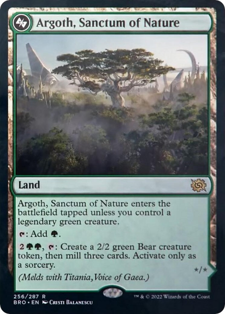 Image for Argoth, Sanctum of Nature (256) (The Brothers' War) - Magic: The Gathering