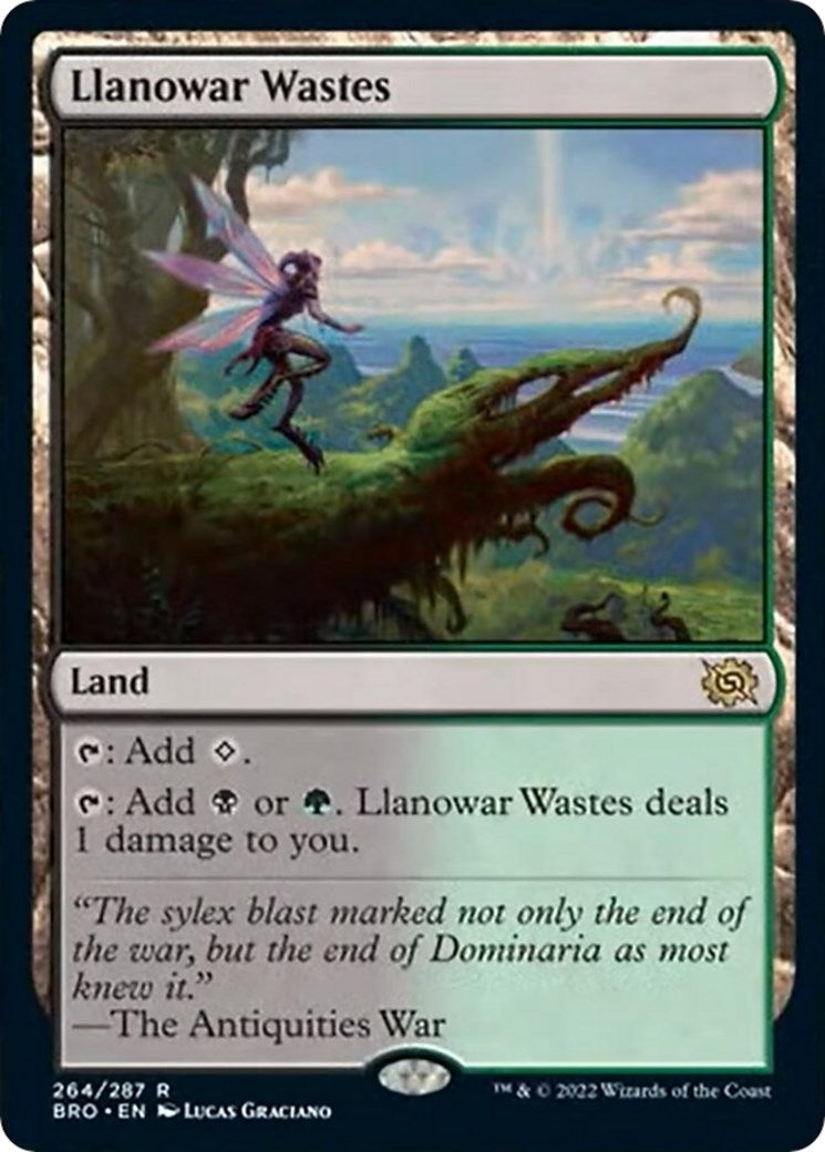Image for Llanowar Wastes (264) (The Brothers' War) - Magic: The Gathering