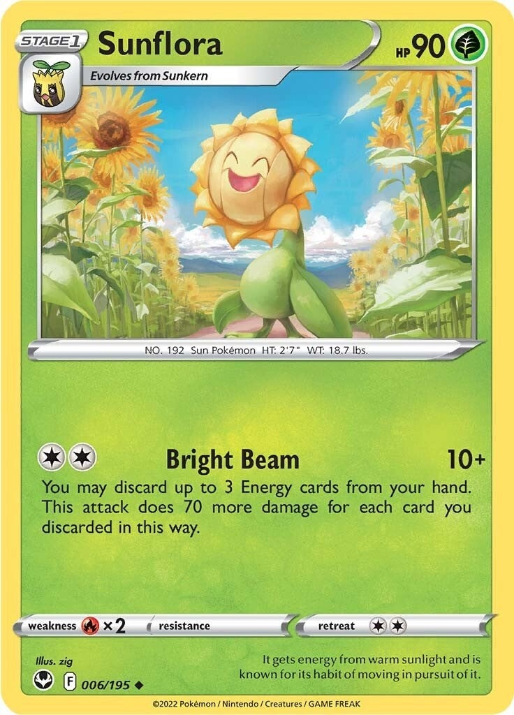 Image for Sunflora (006/195) (SWSH12: Silver Tempest) - Pokemon