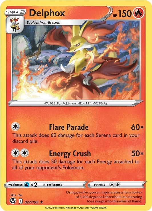 Delphox (027/195) (SWSH12: Silver Tempest)