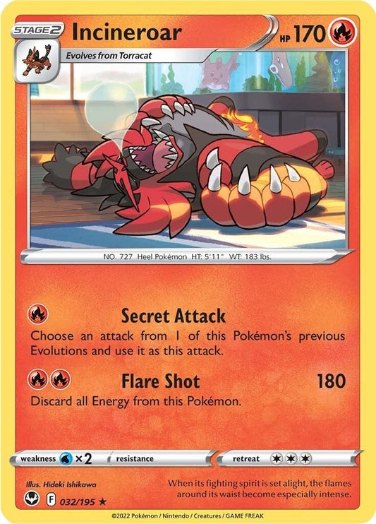 Incineroar (032/195) (SWSH12: Silver Tempest)