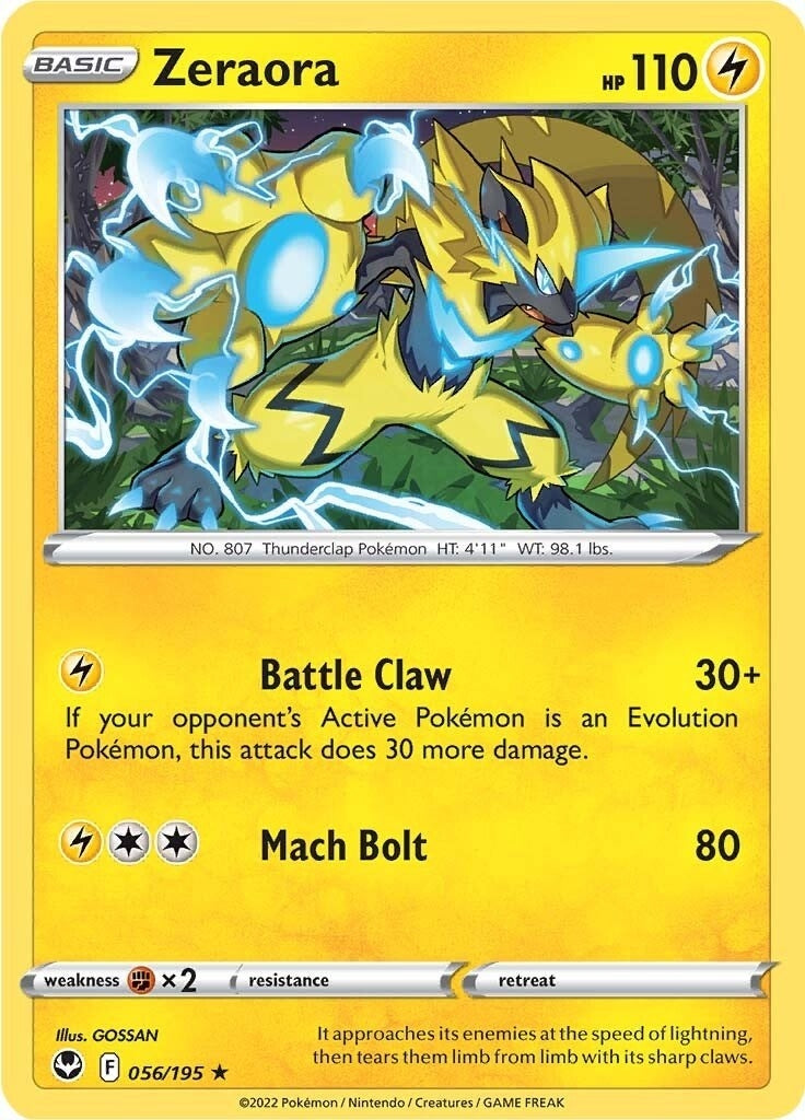 Zeraora (056/195) (SWSH12: Silver Tempest)