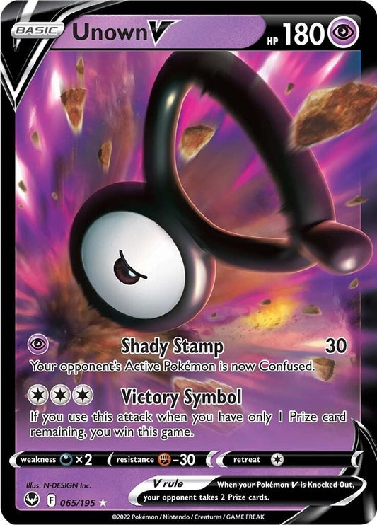 Unown V (065/195) (SWSH12: Silver Tempest)