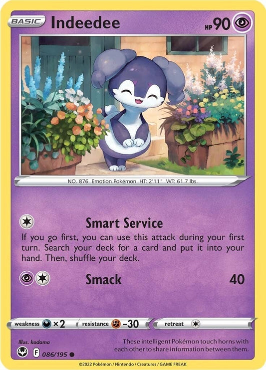 Indeedee (086/195) (SWSH12: Silver Tempest)