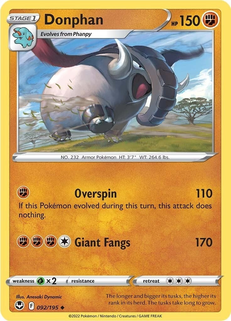 Donphan (092/195) (SWSH12: Silver Tempest)