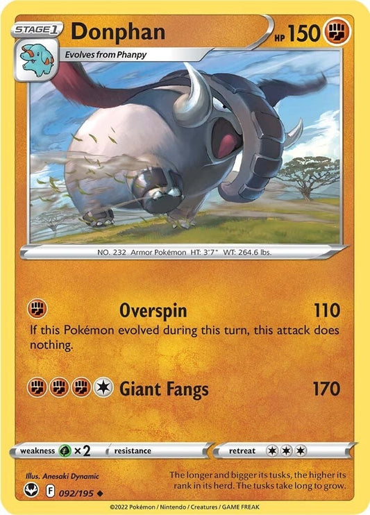 Donphan (092/195) (SWSH12: Silver Tempest)
