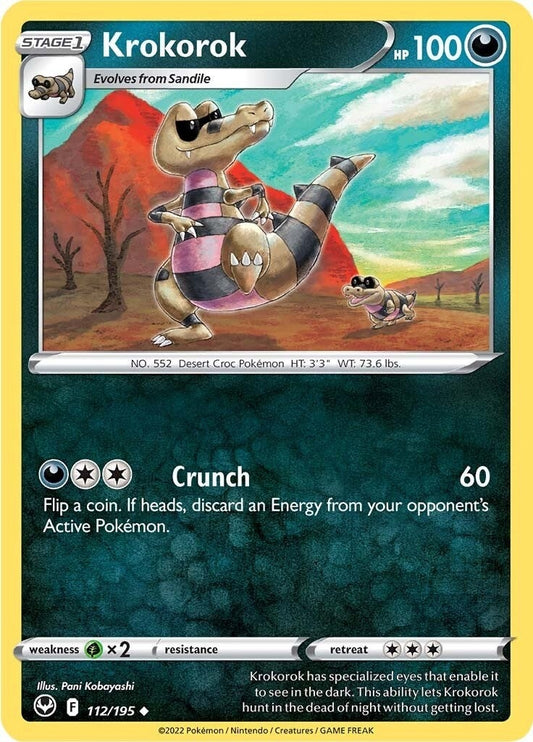 Krokorok (112/195) (SWSH12: Silver Tempest)