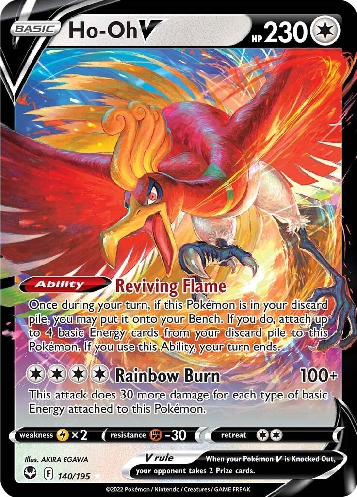 Image for Ho-Oh V (140/195) (SWSH12: Silver Tempest) - Pokemon