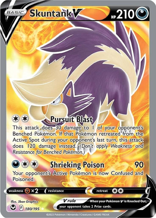 Skuntank V (Full Art) (180/195) (SWSH12: Silver Tempest)