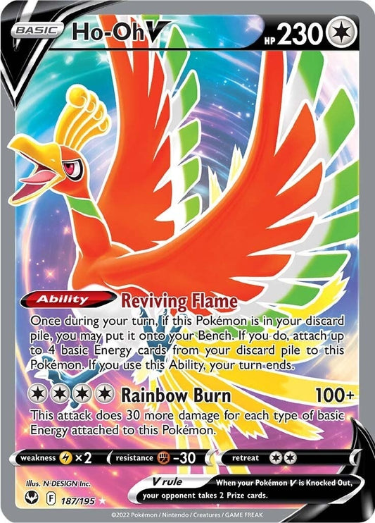Image for Ho-Oh V (Full Art) (187/195) (SWSH12: Silver Tempest) - Pokemon