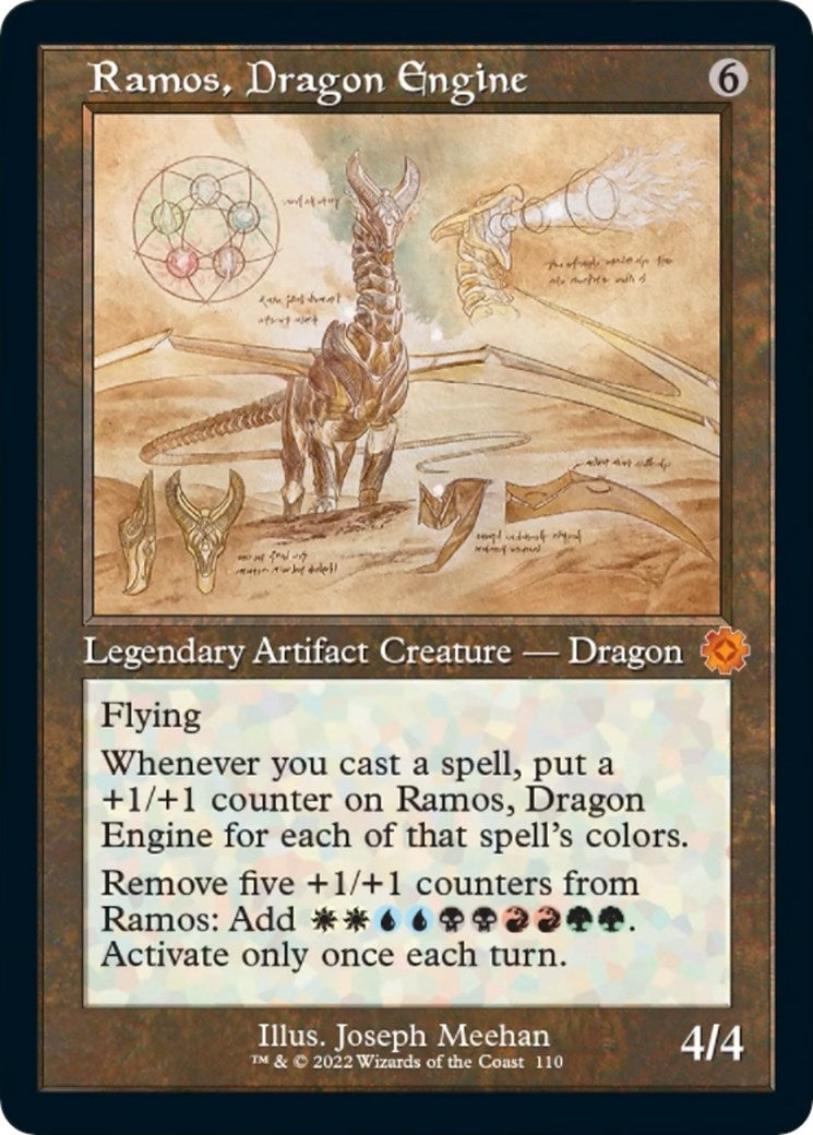 Image for Ramos, Dragon Engine (Schematic) (110) (The Brothers' War: Retro Frame Artifacts) - Magic: The Gathering