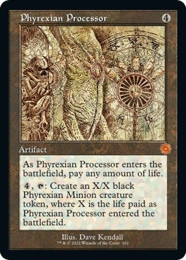 Phyrexian Processor (Schematic) (102) (The Brothers' War: Retro Frame Artifacts)