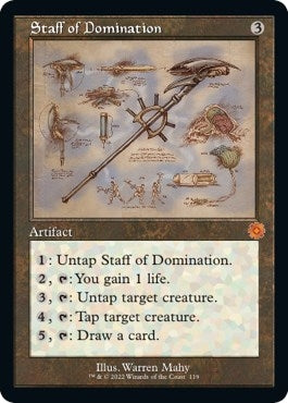 Staff of Domination (Schematic) (119) (The Brothers' War: Retro Frame Artifacts)