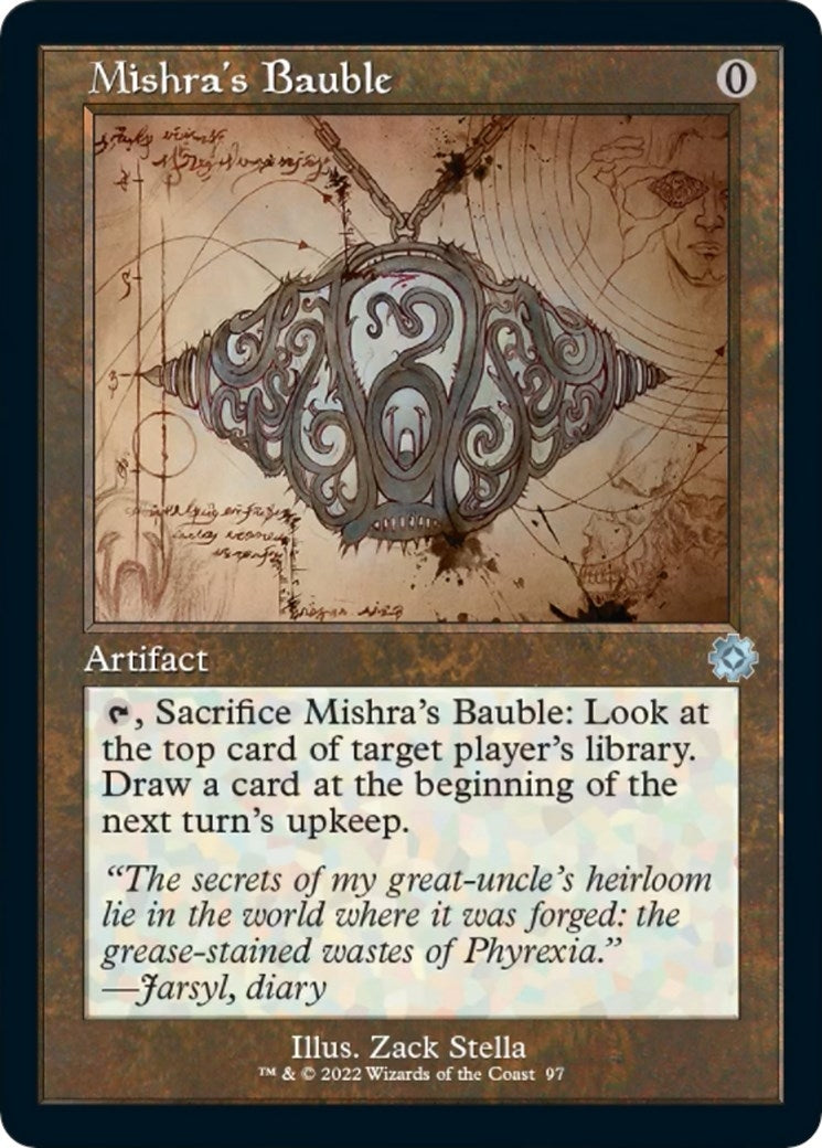 Mishra's Bauble (Schematic) (97) (The Brothers' War: Retro Frame Artifacts)
