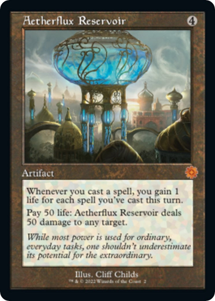 Image for Aetherflux Reservoir (2) (The Brothers' War: Retro Frame Artifacts) - Magic: The Gathering