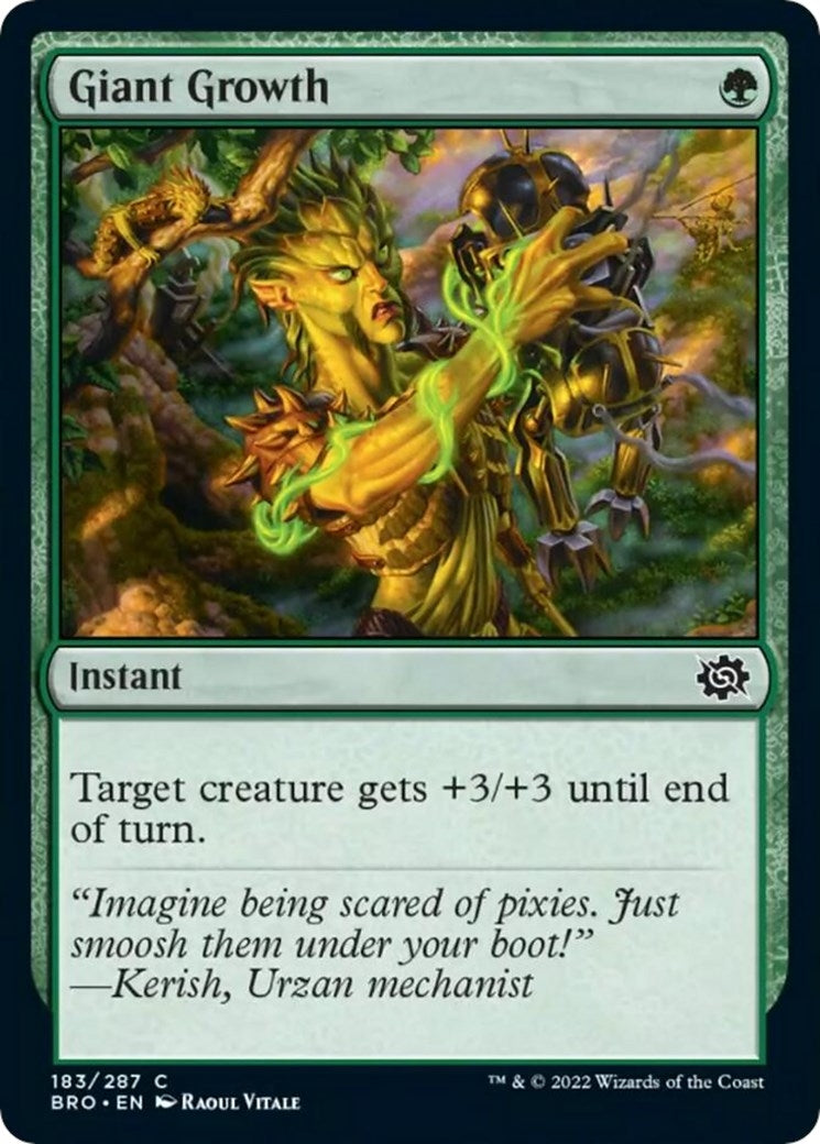 Image for Giant Growth (183) (The Brothers' War) - Magic: The Gathering