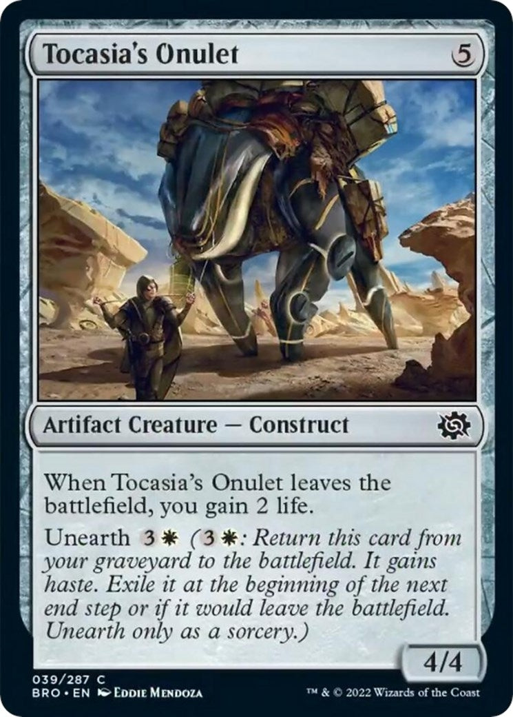 Image for Tocasia's Onulet (39) (The Brothers' War) - Magic: The Gathering