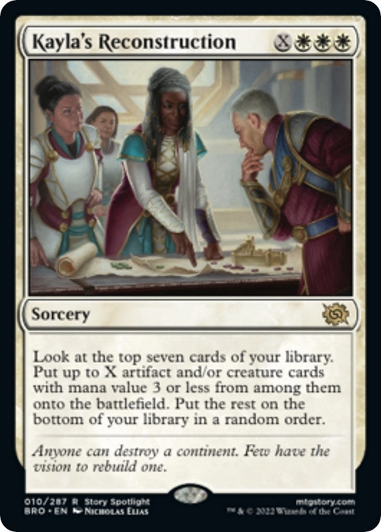 Image for Kayla's Reconstruction (10) (The Brothers' War) - Magic: The Gathering