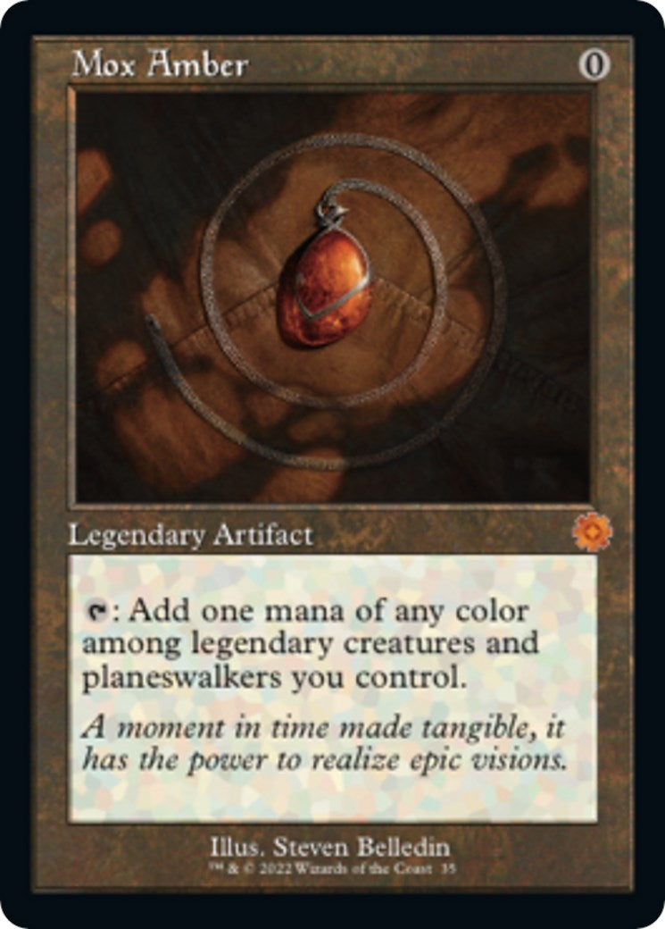 Image for Mox Amber (35) (The Brothers' War: Retro Frame Artifacts) - Magic: The Gathering
