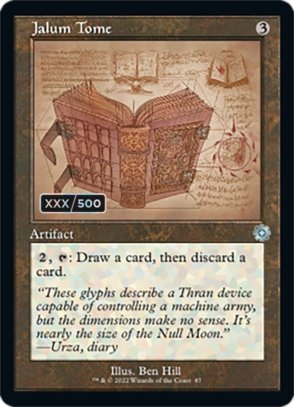 Jalum Tome (Schematic) (Serial Numbered) (87) (The Brothers' War: Retro Frame Artifacts)