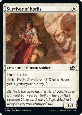 Image for Survivor of Korlis (28) (The Brothers' War) - Magic: The Gathering