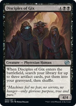 Image for Disciples of Gix (90) (The Brothers' War) - Magic: The Gathering