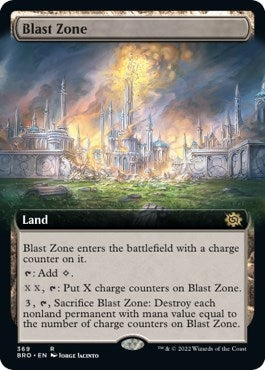 Image for Blast Zone (Extended Art) (369) (The Brothers' War) - Magic: The Gathering