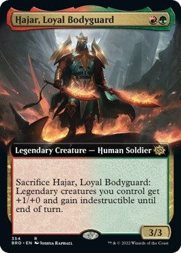 Image for Hajar, Loyal Bodyguard (Extended Art) (354) (The Brothers' War) - Magic: The Gathering